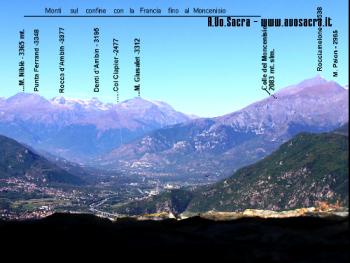 Veduta dal terrazzo - Monti sul confine francese