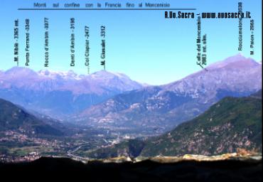 Veduta dal terrazzo - Monti sul confine francese