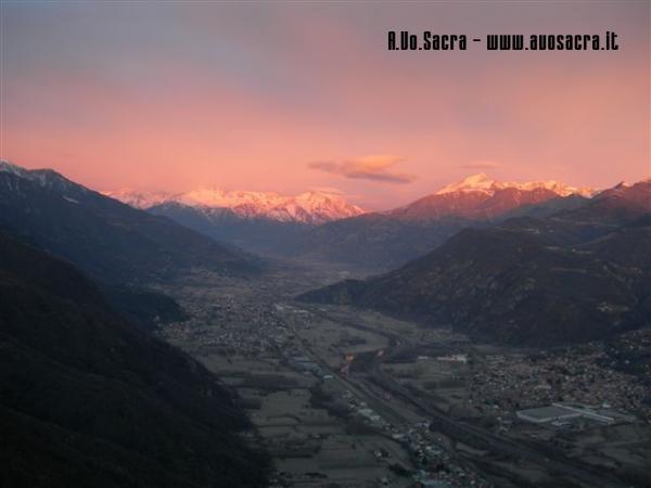 Veduta della valle dal terrazzo (inverno)
